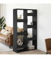 vidaXL Room Divider Black 100x33x175 cm Engineered Wood
