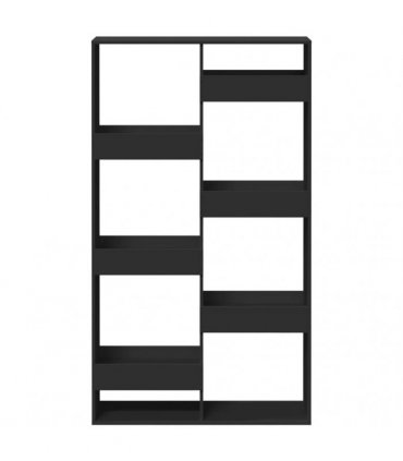vidaXL Room Divider Black 100x33x175 cm Engineered Wood