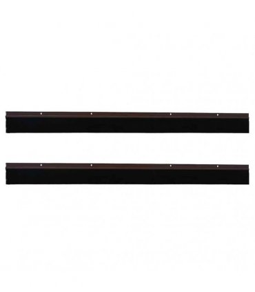 vidaXL Screw-on Door Brush Seals 2 pcs Brown 100 cm Aluminium Alloy