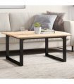 vidaXL Coffee Table Legs O-Frame 80x70x43 cm Steel