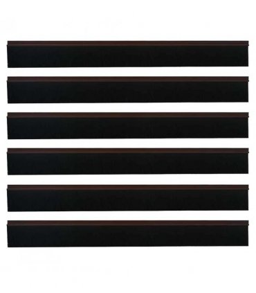 vidaXL Self-adhesive Door Brush Seals 6 pcs Brown 100 cm