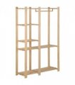 vidaXL Clothes Rack 110x38x170 cm Solid Pinewood