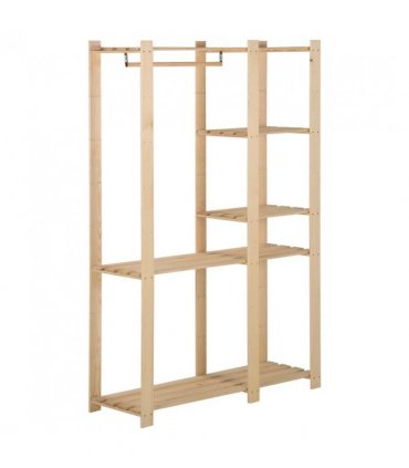vidaXL Clothes Rack 110x38x170 cm Solid Pinewood