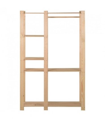 vidaXL Clothes Rack 110x38x170 cm Solid Pinewood