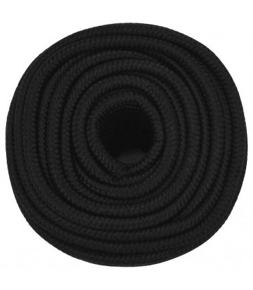 vidaXL Work Rope Black 12 mm 50 m Polyester