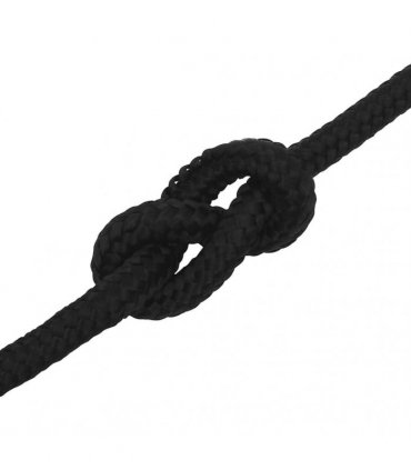 vidaXL Work Rope Black 12 mm 50 m Polyester