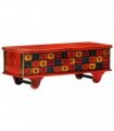 vidaXL Storage Box Red 110x40x40 cm Solid Acacia Wood