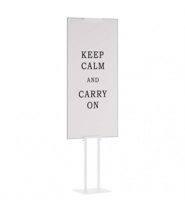 vidaXL Trade Show Displays White 30 x 23.5 x 210 cm Steel