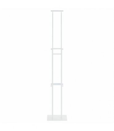 vidaXL Trade Show Displays White 30 x 23.5 x 210 cm Steel