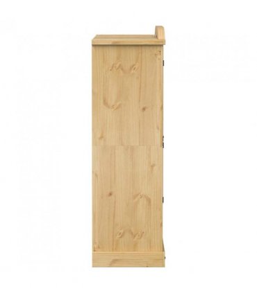 vidaXL Wardrobe Corona 151.5x52x170 cm Solid Wood Pine