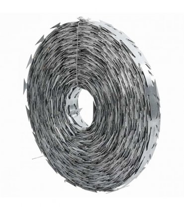 vidaXL Razor Wire Silver 5000 x 1.9 cm Galvanised steel