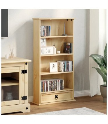 vidaXL CD Cabinet Corona 52x17.5x103 cm Solid Wood Pine