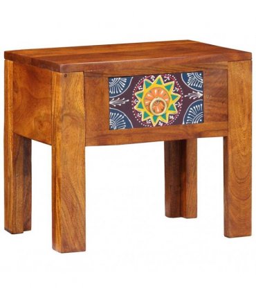 vidaXL Side Table with Drawer with Storage Brown 40 x 30 x 36 cm