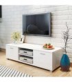 vidaXL TV Cabinet High-Gloss White 140x40.5x35 cm