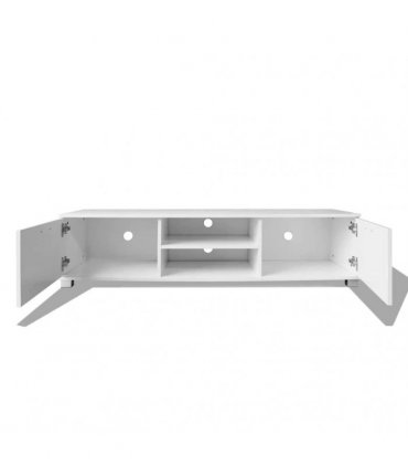 vidaXL TV Cabinet High-Gloss White 140x40.5x35 cm