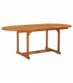 vidaXL Garden Table 200x100x75 cm Solid Wood Eucalyptus