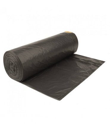 vidaXL Bin Bags with Drawstrings 250 pcs Black 120 L