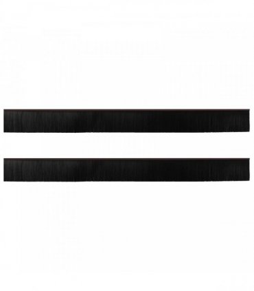 vidaXL Self-adhesive Door Brush Seals 2 pcs Brown 100 cm