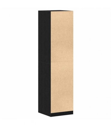 vidaXL Wardrobe with Shelf Black Oak 50 x 50 x 200 cm Engineered Wood