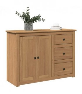 vidaXL Sideboard with Drawers PANAMA 112x40x80 cm Solid Wood Pine