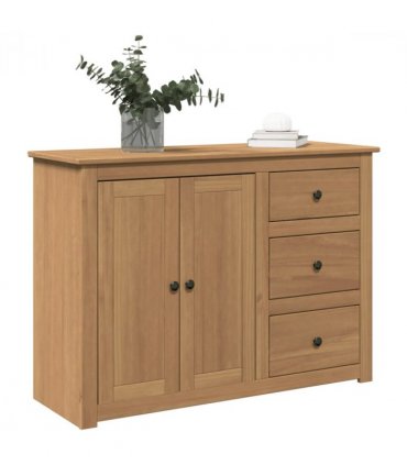 vidaXL Sideboard with Drawers PANAMA 112x40x80 cm Solid Wood Pine