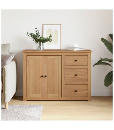 vidaXL Sideboard with Drawers PANAMA 112x40x80 cm Solid Wood Pine