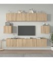 vidaXL 6 Piece TV Cabinet Set Sonoma Oak Engineered Wood