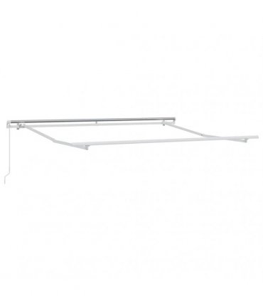 vidaXL Retractable Awning Retractable Orange and Brown 300 x 250 cm