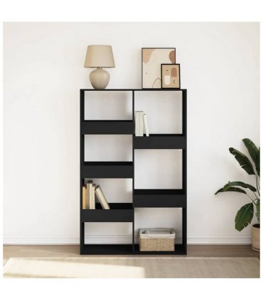 vidaXL Bookcase Black 100x33x155.5 cm Engineered Wood