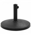 vidaXL Parasol Base Round Polyresin 10 kg Black