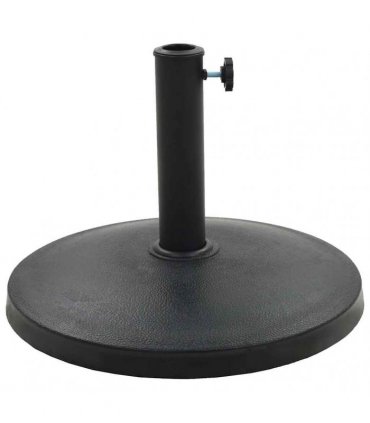 vidaXL Parasol Base Round Polyresin 10 kg Black