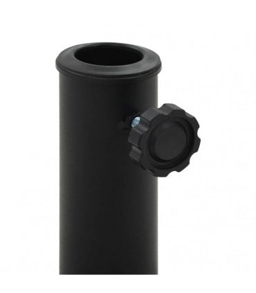 vidaXL Parasol Base Round Polyresin 10 kg Black