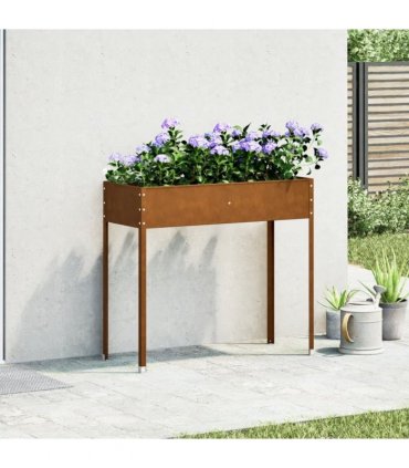 vidaXL Garden Planter 100.5x40.5x90 cm Weathering Steel
