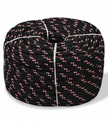 vidaXL Marine Rope Polypropylene 18 mm 50 m Black