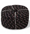 vidaXL Marine Rope Polypropylene 18 mm 50 m Black