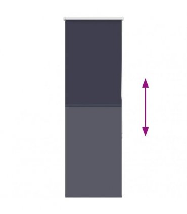 vidaXL Roller Blind Blackout Marine 50x150 cm Fabric Width 45.7 cm Polyester