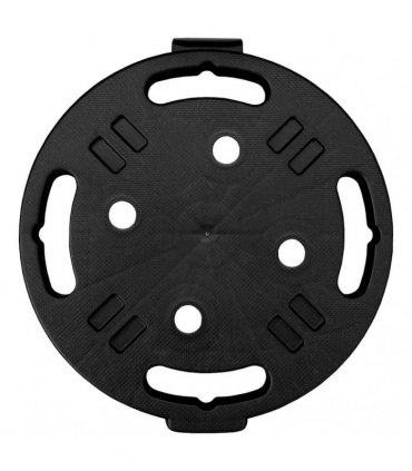 vidaXL Plant Trolley with Wheels Diameter 30 cm Black 170 kg