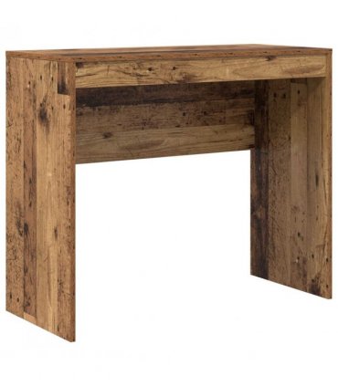 vidaXL Desk with Drawer with Shelf with Storage 2 pcs Old Wood