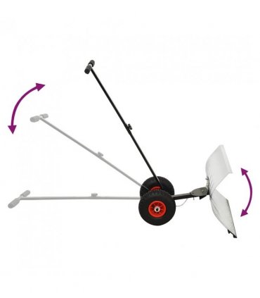 Manual Snow Shovel with Wheels