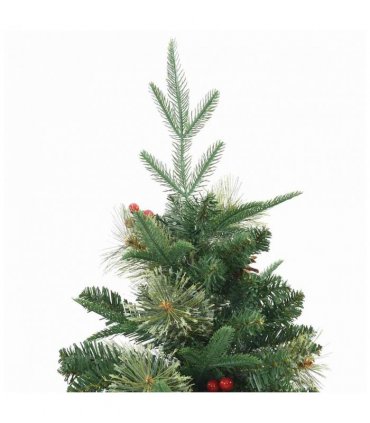 vidaXL Artificial Hinged Christmas Tree Green 150 cm PVC, PE and Steel