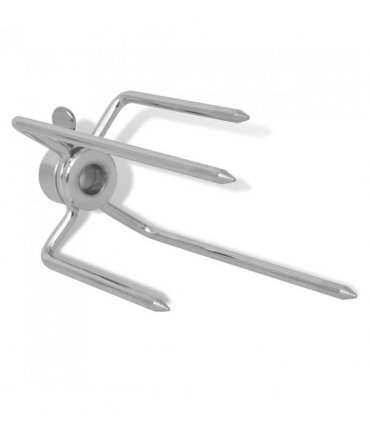 vidaXL BBQ Rotisserie Spit Forks 2 pcs Steel
