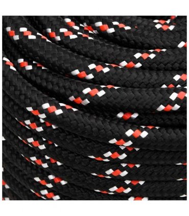 vidaXL Boat Rope Black 18 mm 25 m Polypropylene