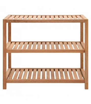 vidaXL Bathroom Shelf Solid Walnut Wood 65x40x55 cm