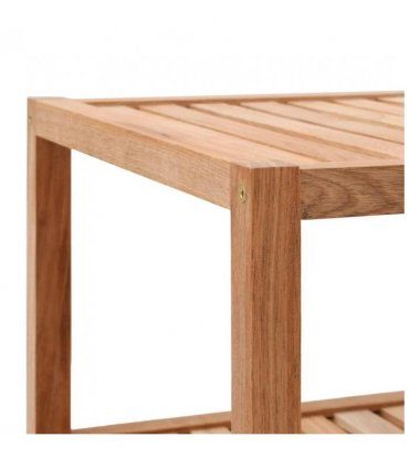 vidaXL Bathroom Shelf Solid Walnut Wood 65x40x55 cm