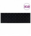 vidaXL Stair Treads 10 pcs 25x75 cm Rubber