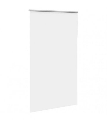vidaXL Roller Blind Blackout White 130x230 cm Fabric Width 126.6 cm Polyester