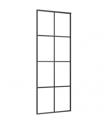 vidaXL Sliding Door with Hardware Set 76x205 cm ESG Glass&Aluminium