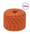 vidaXL Boat Rope Orange 12 mm 25 m Polypropylene