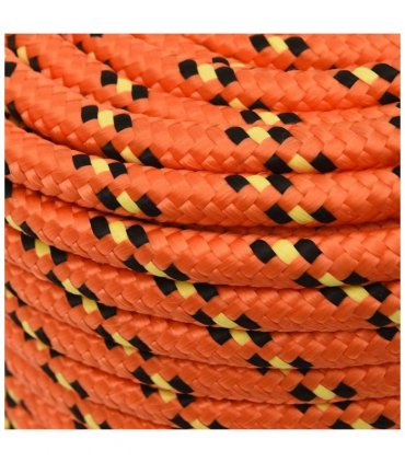 vidaXL Boat Rope Orange 12 mm 25 m Polypropylene
