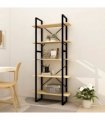 vidaXL 5-Tier Book Cabinet 80x30x175 cm Pinewood